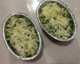 Foto langkah ke 3 dari resep steamed green fried rice with tofu *edisi bocah*.