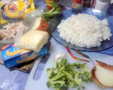 Foto langkah ke 1 dari resep Nasi Panggang Keju Brokoli.
