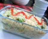 Foto langkah ke 5 dari resep Nasi Panggang Keju Brokoli.