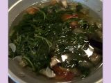 sayur bayam gambas