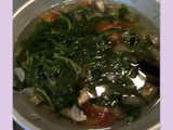 sayur bayam gambas