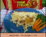 Foto langkah ke 3 dari resep Baked Noddle - Mie Cap Ayam 2 Telor.
