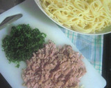 Foto langkah ke 4 dari resep spaghetti aglio olio tuna.