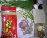 Foto langkah ke 1 dari resep Mie Ayam Mangkuk Pangsit.