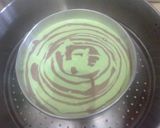 Foto langkah ke 5 dari resep Pandan Zebra Cake.