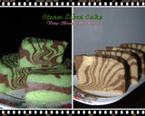 Foto langkah ke 9 dari resep Pandan Zebra Cake.