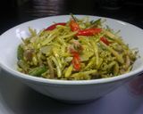 Foto langkah ke 4 dari resep Tumis Bunga Pepaya.
