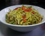 Foto langkah ke 4 dari resep Tumis Bunga Pepaya.