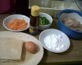 Foto langkah ke 1 dari resep Chicken Prawn dimsum.