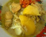 Foto langkah ke 7 dari resep bihun lontong opor minggu ceria.