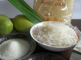 Bihun Kukus Mangga Saus Santan