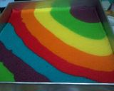Foto langkah ke 6 dari resep Rainbow Steam Roll Cake.