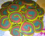 Foto langkah ke 4 dari resep Kue kering rainbow.