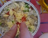 Foto langkah ke 6 dari resep Steam Rice - Broccoli Cheese.