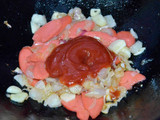 Mie Udang Saus Sosis bolognaise