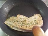 Turkey Steak Served with Potato Wedges and Black pepper mushroom sauce