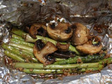 Pan-seared Mushroom and Asparagus with Balsamic Vinegar Infusion