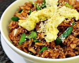 Foto langkah ke 6 dari resep Kimchi Bokkeumbap ( Nasi Goreng Kimchi ).