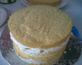 Foto langkah ke 14 dari resep Vanilla Fruit Cake (Orange & Strawberry).