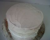 Foto langkah ke 16 dari resep Vanilla Fruit Cake (Orange & Strawberry).