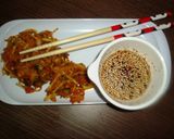 Foto langkah ke 6 dari resep Sweet Potato and Kim Chi Pancakes.