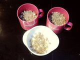 Apple crisp in mug with microwave