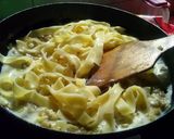 Foto langkah ke 7 dari resep Creamy Tofu Pasta (Tagliatelle ala Carbonara).