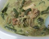 Foto langkah ke 5 dari resep Kare Keluwih Kacangpanjang dengan Ayam.