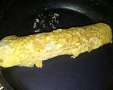 Foto langkah ke 2 dari resep KOREAN OMELET DENGAN DAGING ASAP, KEJU DAN BAYAM.
