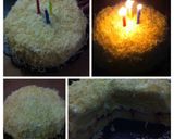 Foto langkah ke 11 dari resep Double Cheese (Strawberry) Cake.