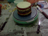 Simple Rainbow Cake Tulang Luppi