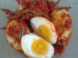 Telur Balado Ikan Teri sederhana