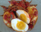 Foto langkah ke 7 dari resep Telur Balado Ikan Teri sederhana.