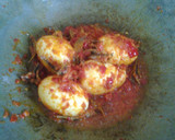 Foto langkah ke 6 dari resep Telur Balado Ikan Teri sederhana.