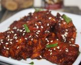 Foto langkah ke 9 dari resep Korean Style Spicy Chicken Wing (Fried version).
