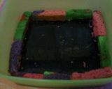 Foto langkah ke 3 dari resep Agar-agar 4 Warna (ada bolu di dalamnya).