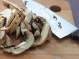 Fusilli with Champignon Mushroom and Black Pepper