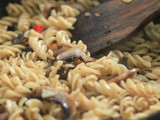 Fusilli with Champignon Mushroom and Black Pepper