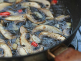 Fusilli with Champignon Mushroom and Black Pepper