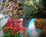 Foto langkah ke 1 dari resep Daun Pepaya Usus Saus Tiram.