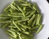 Foto langkah ke 1 dari resep Harwin's fav: Buncis Cabe Garam khas Restoran Chinese Food.