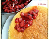 Foto langkah ke 6 dari resep Strawberry (Japanese) Cheese Cake.