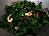 Tumis Daun Pucuk Labu Siam Udang 