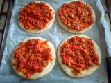 Mini Sausage Pizza with Bolognese Sauce