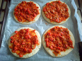 Mini Sausage Pizza with Bolognese Sauce