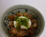 Foto langkah ke 4 dari resep Ikan Tuna Toping Telur (Maguro Tamago Don).