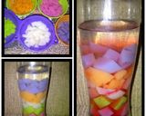 Foto langkah ke 2 dari resep ES AGAR-AGAR WARNA WARNI.