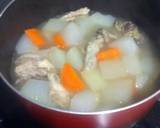 Sup labu untuk Nasi Tim langkah memasak 4 foto