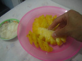 Nanas Panggang celup Cokelat