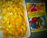 Foto langkah ke 1 dari resep Puding Susu Mangga.